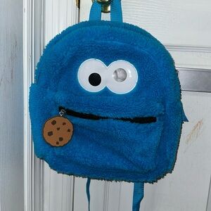 Cookie Monster backpack (used once) like new